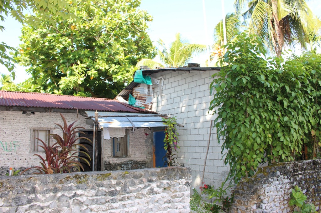 A very local home! The walls back then were made from coral rocks.