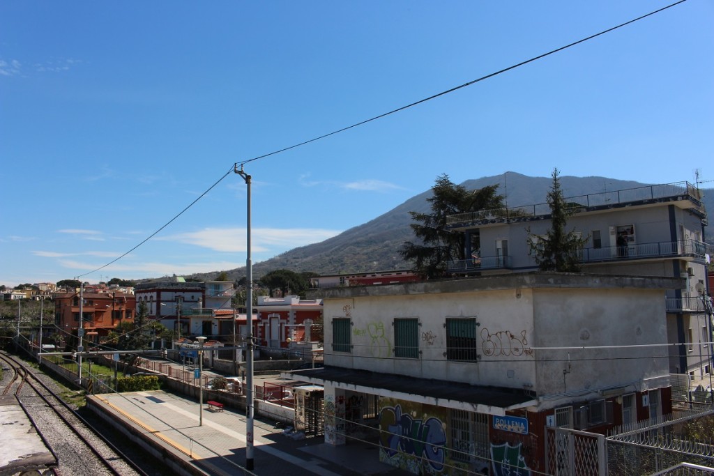 pollena train station and mt somma